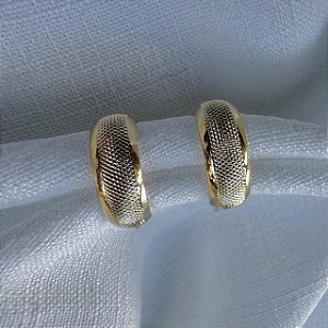 BRINCO ARGOLA TEXTURIZADA P