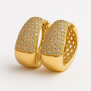 BRINCO ARGOLA CLICK CRAVEJADA