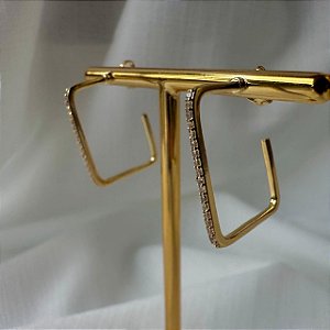 BRINCO ARGOLA QUADRADA