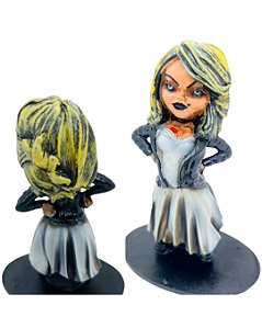 Estátua Boneco Action Figure Tiffany Noiva Do Chucky Boneco Assassino Terror Resina