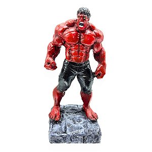 Estátua Hulk 2 Vermelho P