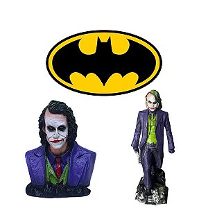 Kit Coringa Prédio + Busto Coringa Resina