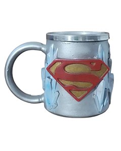 Caneca Copo 3D Super Man Resina Dc Geek Colecionável