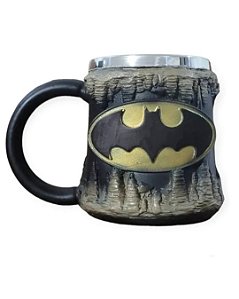 Caneca Copo 3D Batcaverna Batman Resina Geek Colecionável