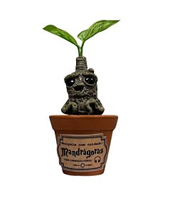 Estátua Action figure Mandrágora Hary Potter Resina Geek Colecionável