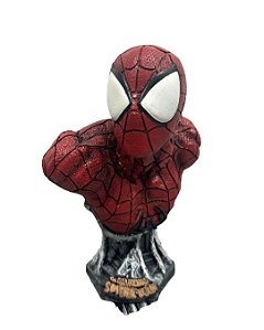 Busto Estátua Action Figure Homem Aranha Resina Geek Colecionável