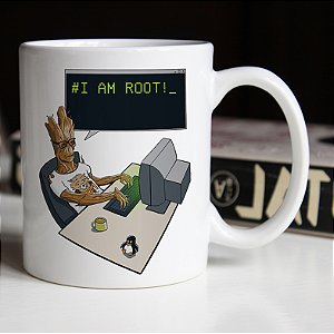 Caneca Cilíndrica I Root Groot Branca