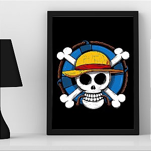 Quadro One Piece Bandeira Pirata A3
