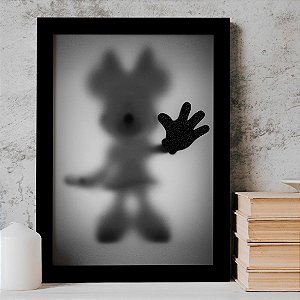 Quadro Minnie Desaparecimento Raio X Biombo Disney A3