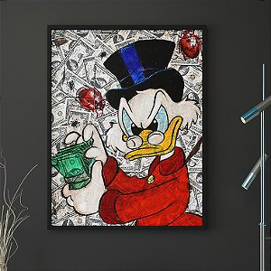 Quadro Tio Patinhas Collage Art A3