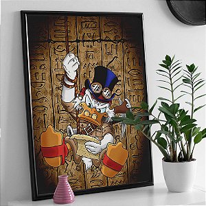 Quadro Tio Patinhas Mapa do Tesouro A3