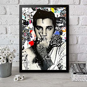 Quadro Elvis Presley No Limits Collage Art A3