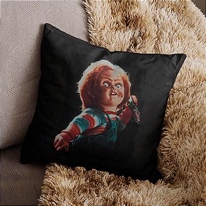 Almofada Child's Play Chucky Boneco Assassino Terror 45x45