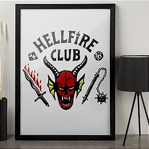 Quadro Hellfire Club Stranger Things A3