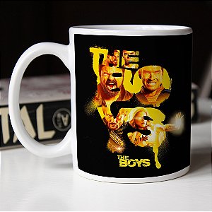Caneca The Boys Série Super Heróis 3ª Temporada Prime Video Branca