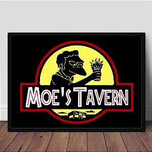 Quadro Taverna do Moe Moe's Tavern Os Simpsons Duff Beer A3