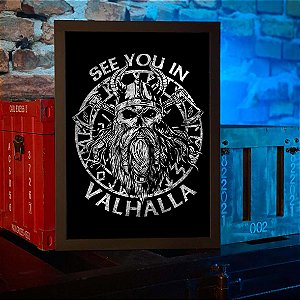 Quadro Vikings Vejo Você em Valhalla See You In Valhalla Ragnar Lothbrok A3