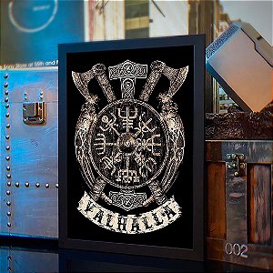 Quadro Vikings Valhalla Espera valhalla Awaits Ragnar Lothbrok A3