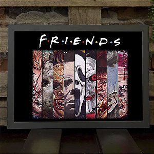 Quadro Friends Halloween Horror Characters A3