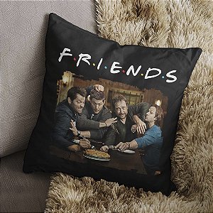 Almofada Friends Winchesters Sobrenatural Supernatural Meme 45x45