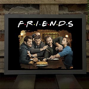 Quadro Friends Winchesters Sobrenatural Supernatural Meme A3