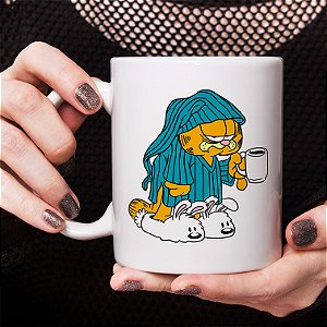 Caneca Good Morning Garfield Coffee Branca