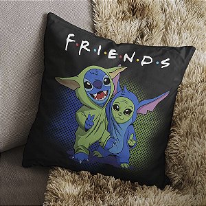 Almofada Yoda e Stitch Friends Star Wars 45x45