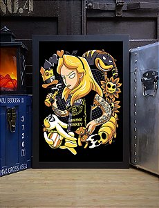 Quadro Alice No País Das Maravilhas Jack Daniels Alice In Wonderland Tattoo Drink A3