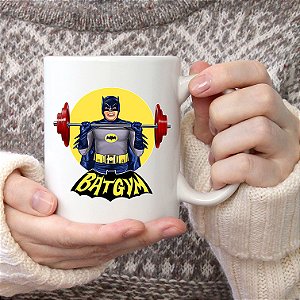 Caneca BatGym Batman DC Comics Caneca Branca