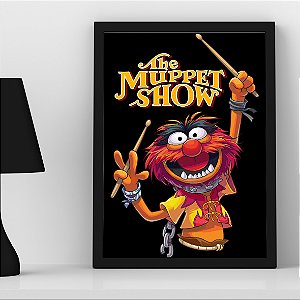Quadro Animal Baterista The Muppet Show Drums Muppets Babies A3
