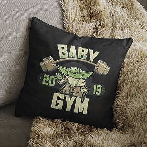 Almofada Baby Yoda GYM Fitness Star Wars 45x45