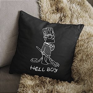 Almofada Bart Simpsons Hellboy Os Simpsons 45x45