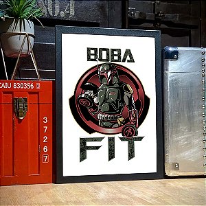 Quadro Boba Fett Fit Star Wars A3