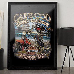 Quadro Cape Cod Harley Davidson Cycles Motorcycle Bourne A3