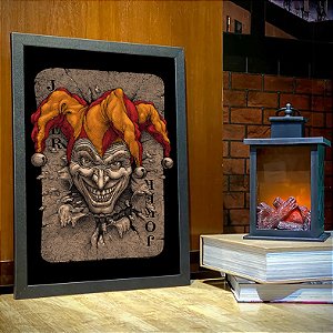 Quadro Card Joker Carta Coringa DC Comics A3