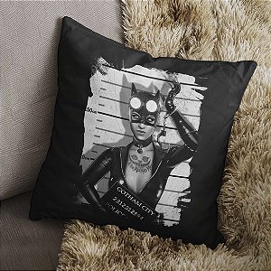 Almofada Catwoman Jail Gotham City Policia Mulher Gato DC Comics 45x45
