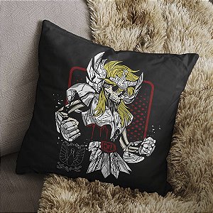 Almofada Os Cavaleiros do Zodíaco Hyoga de Cisne Zumbi Aquário Saint Seiya 45x45