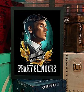 Quadro Thomas Shelby Peaky Blinders Lâmina Navalha Munição Cillian Murphy A3