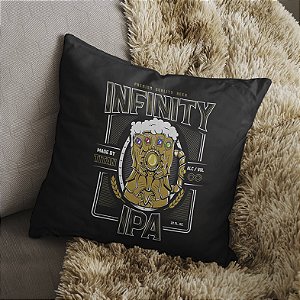 Almofada Cerveja Manopla Do Infinito Thanos Infinity Quality Beer Vingadores Marvel Comics 45x45