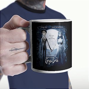 Caneca Corpse Bride Tim Burton A Noiva Cadaver Branca