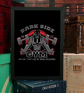 Quadro Dark Side Gym We Find Your Lack Of Gains Disturbing Stars Wars Darth Vader A3