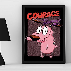Quadro Coragem o Cão Covarde Courage A3