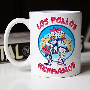 Caneca Los Pollos Hermanos Breaking Bad Branca