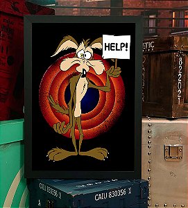 Quadro Wile Coyote Acme Help A3