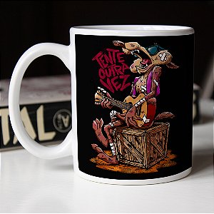Caneca Wile Coyote Acme Tente Outra Vez Raul Branca