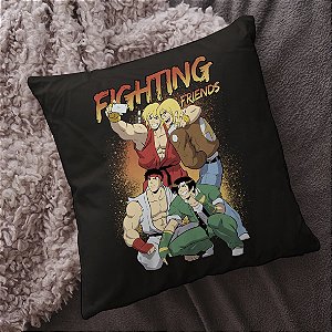 Almofada Fighting Friends Street Fighter Amigos 45x45