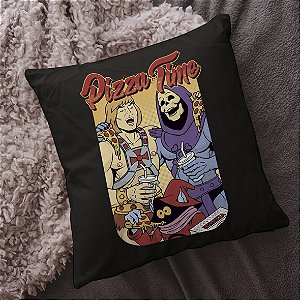 Almofada Pizza Time He-Man Esqueleto Gorpo Masters Of The Universe 45x45