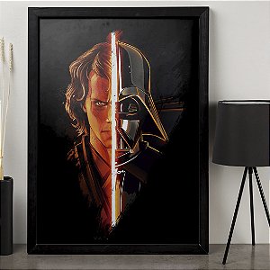 Quadro Anakin Skywalker Darth Vader Darkside Star Wars A3