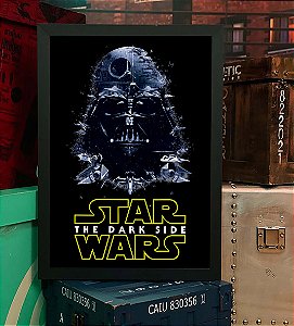 Quadro Darth Vader The Dark Side Star Wars A3