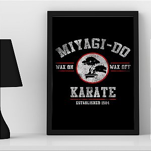 Quadro Miyagi-Do Karate Kid Daniel LaRusso A3